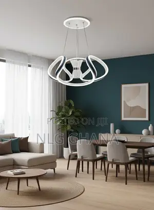 Modern Led Chandelier, Artistic Flower-Shaped Pendant. Ghx7366