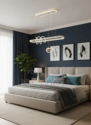 Modern Linear Led Pendant Light With Ring. Ghx7360