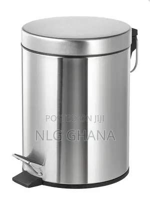5l Round Chrome Garbage Can Home Hotel Office Stylish. Ghx7246