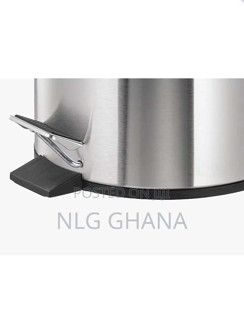 5l Round Chrome Garbage Can Home Hotel Office Stylish. Ghx7246