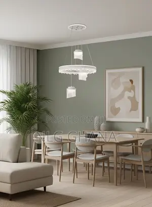 Modern Crystal Led Chandelier, Luxury Ring Pendant. Ghx7359