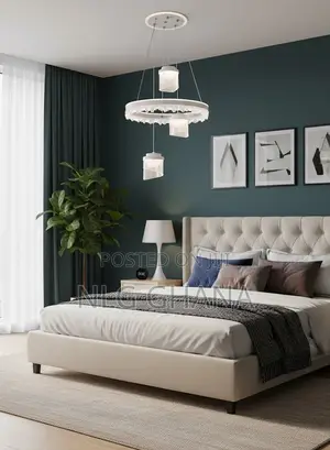 Modern Crystal Led Chandelier, Luxury Ring Pendant. Ghx7359