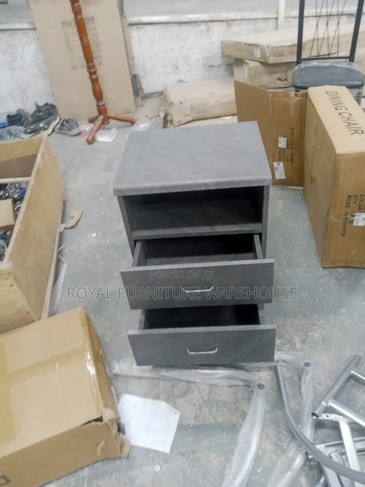 Gray Color Bedside Night Stand