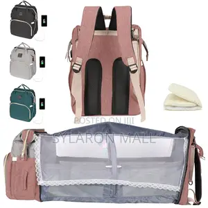 Travel Baby Bag With Foldable Crib Changing Station
