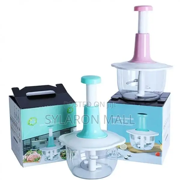 Push-down Manual Food Chopper – Baby Food Veggie Prep Tool