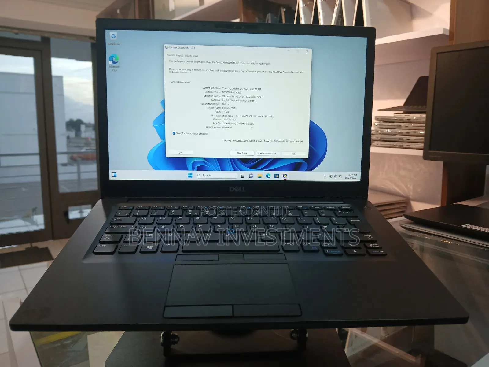 Laptop Dell Latitude 7490 16GB Intel Core i7 SSD 256GB