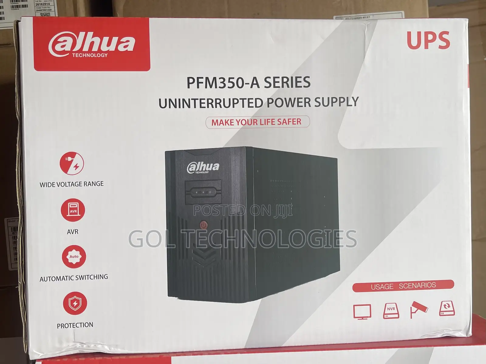 Dahua 1200va/720w Uninterruptible Power Supply Pfm350-720-a With Avr