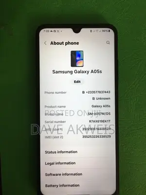 Samsung Galaxy A05s 128 GB Black