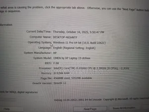 Laptop HP Omen 15 8GB Intel Core i5 HDD+SSD 1T