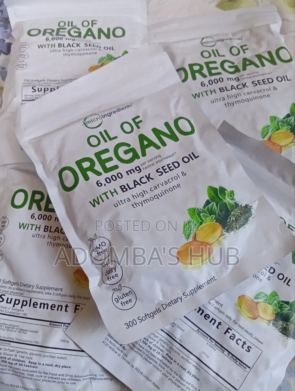 Oil of Oregano With Black Seed Oil. Natural Immune Booster