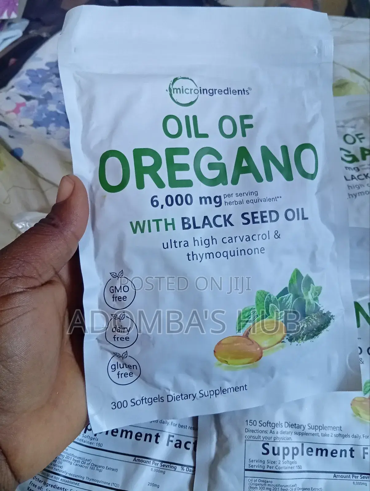 Oil of Oregano With Black Seed Oil. Natural Immune Booster