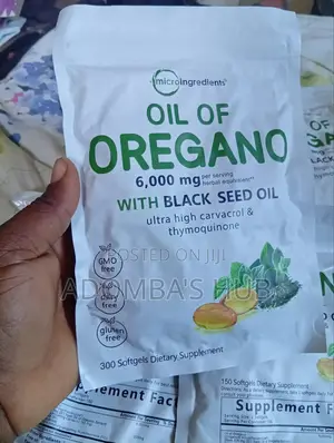 Oil of Oregano With Black Seed Oil. Natural Immune Booster