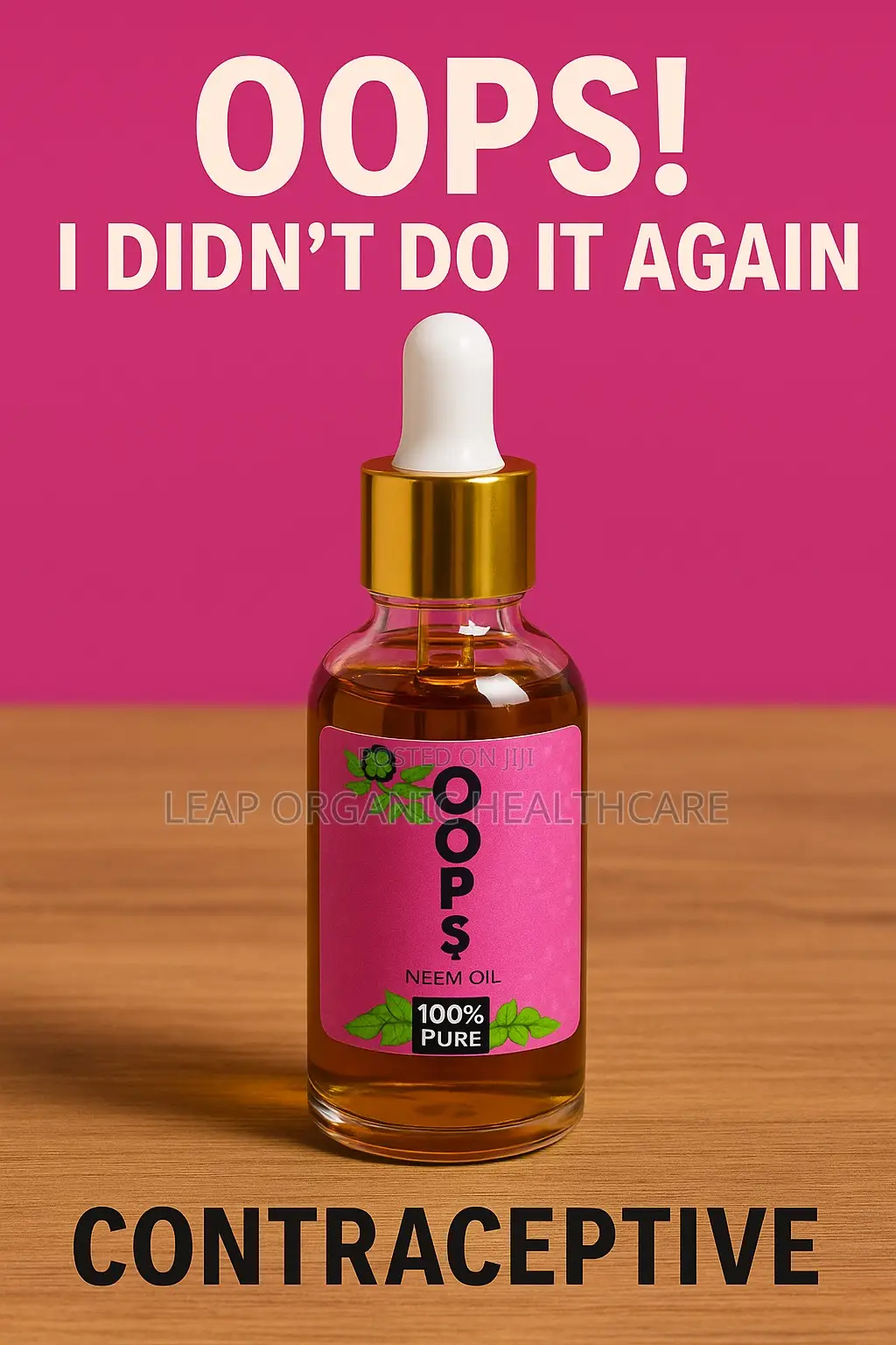 Oops Neem Oil - Natural Contraceptive