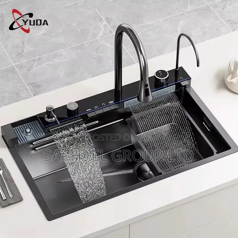 Kitchen Sink With Water Fall Functionality