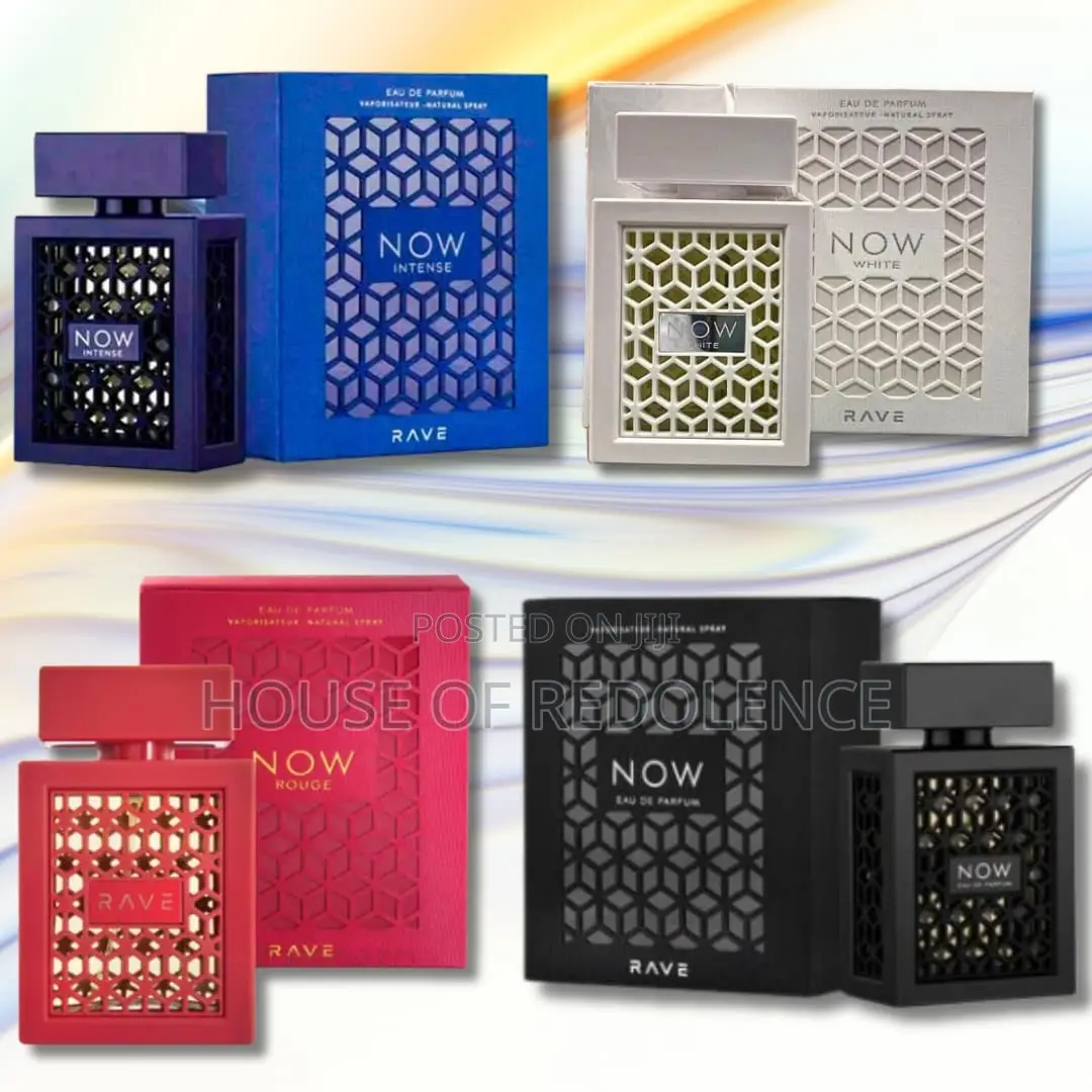 Lattafa Rave Now Perfume ( Black, White, Blue, Pink & Red)