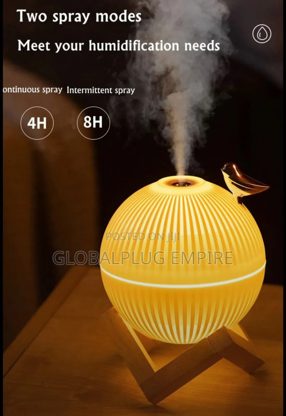 Mini Air Humidifier Led Light and Aromatherapy Usb Rechargeable