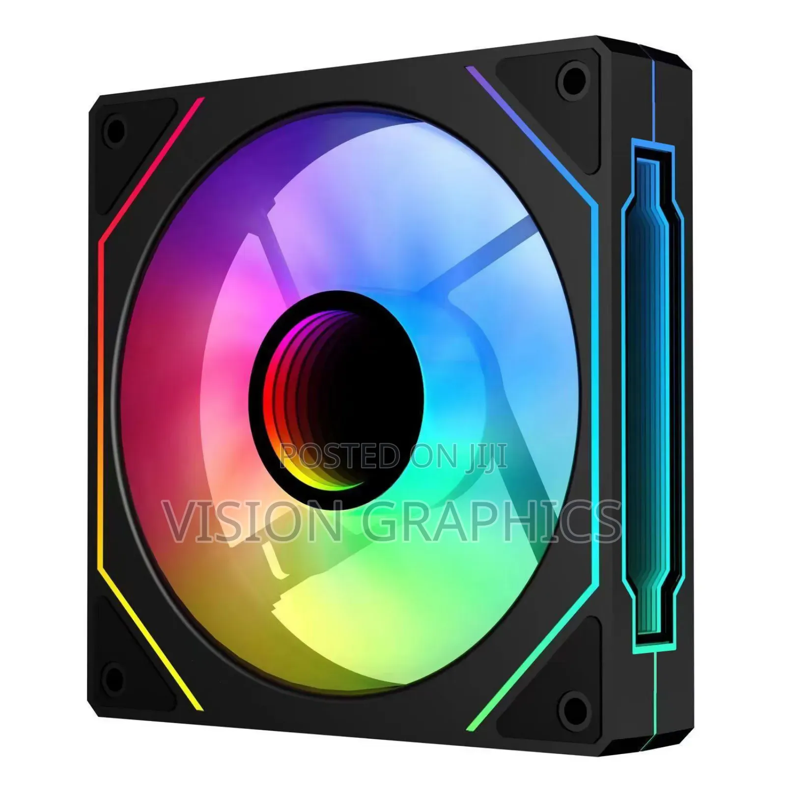 Argb Gaming Fans Wraith Pirsm White And Black