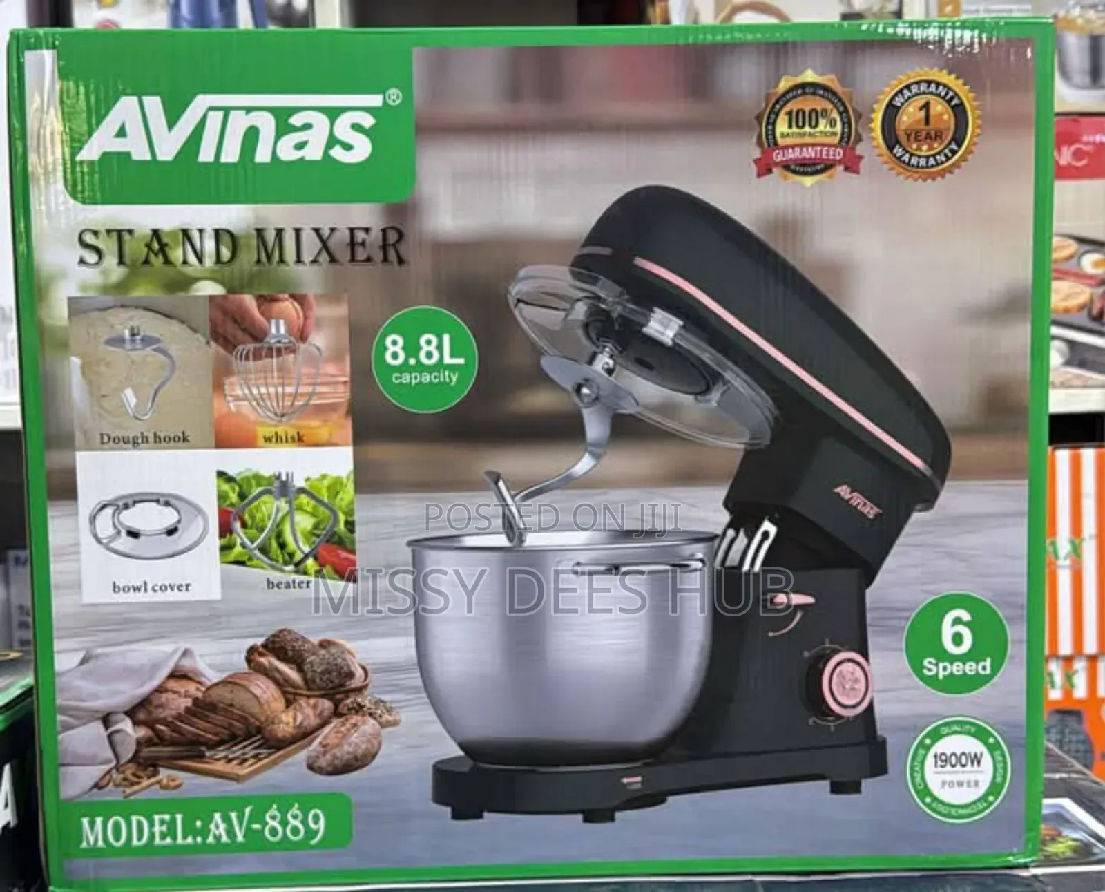 Avinas Stand Mixer 8.8l