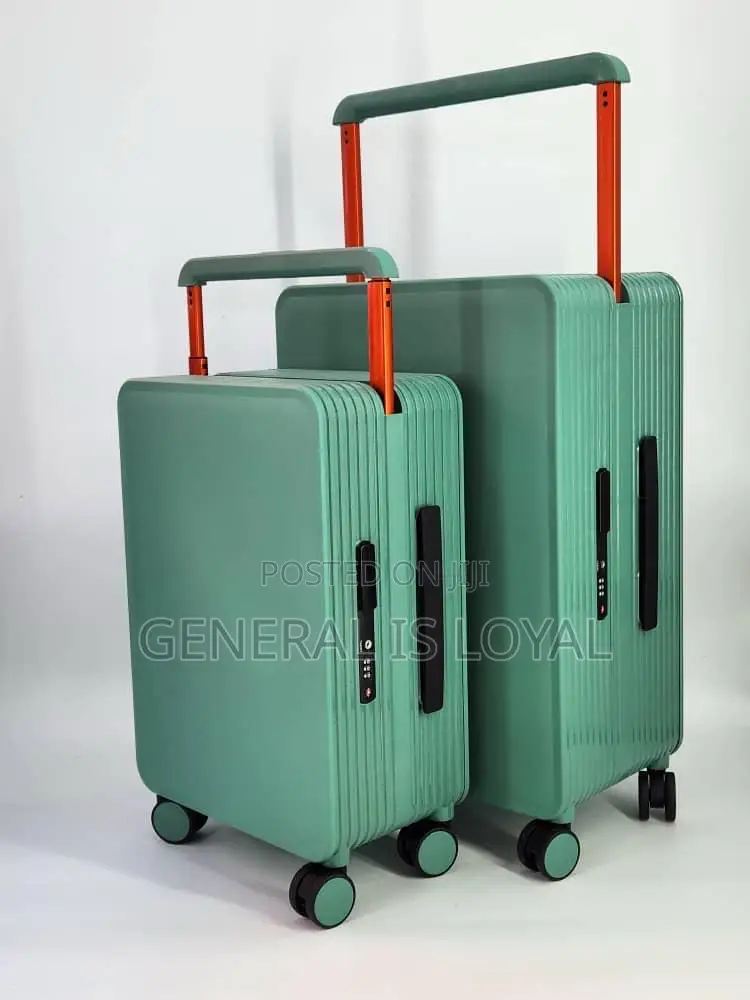 Solid 2in1 Zipless Green  Trolley Traveling Bag