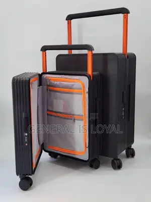 Solid 2in1 Zipless Black  Trolley Traveling Bag