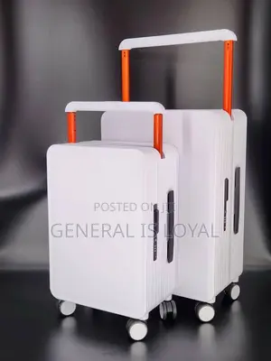Solid 2in1 Zipless White   Trolley Traveling Bag
