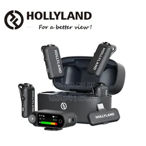 Hollyland Lark Max 2 Combo 4-Person Wireless Mic System, Gray
