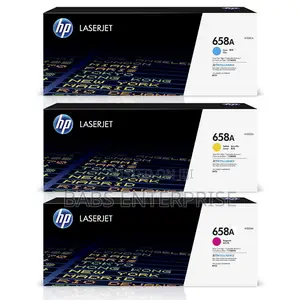 Hp Original 658a Cyan, Magenta, Yellow Toner Cartridge