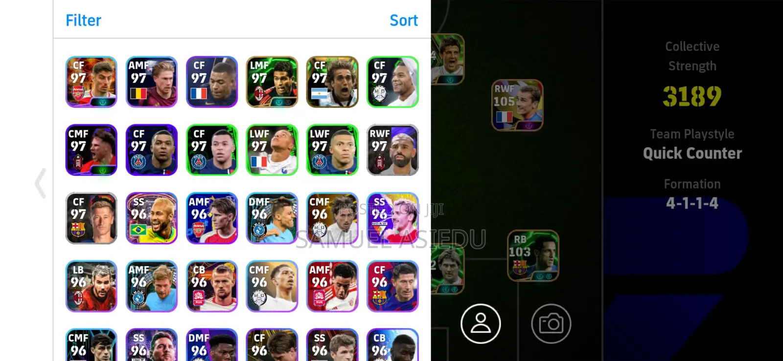 Efootball Mobile Account
