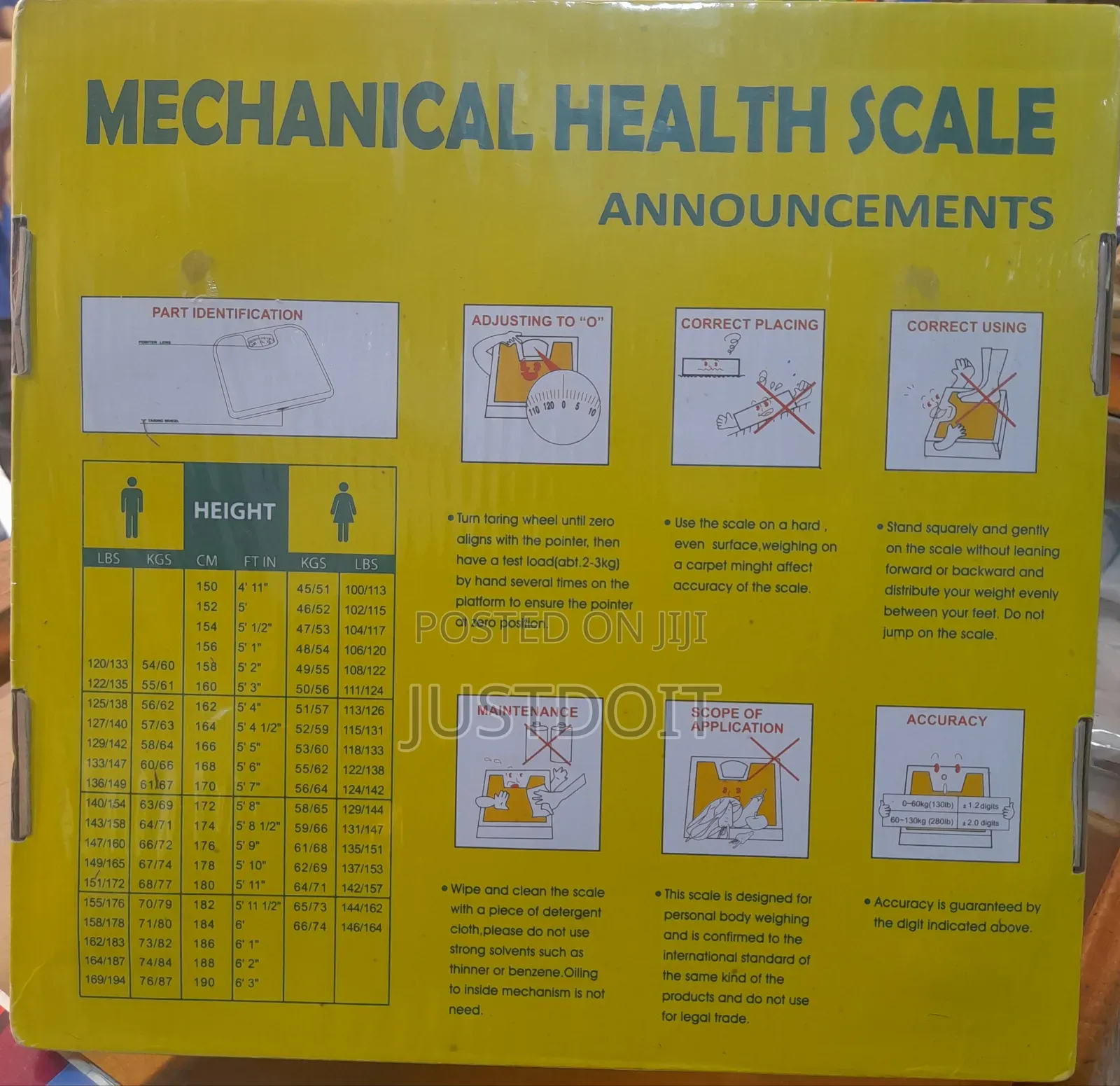 Analog Personal Body Scale.