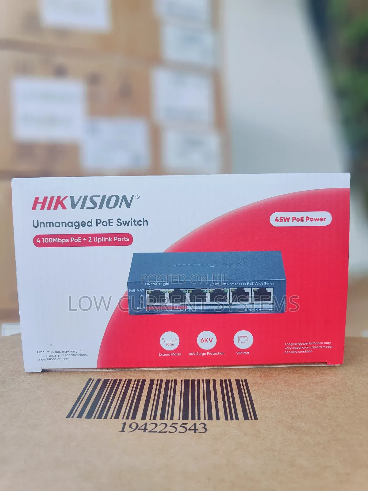 Hikvision 4 Port Poe Switch With Two Uplink