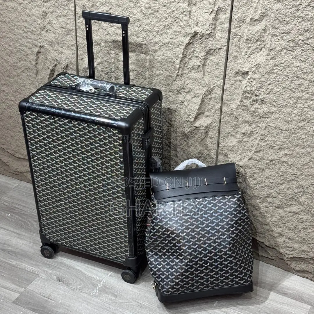 Luxury Goyard Monogram Luggage Set – Classic Suitcase Backpack