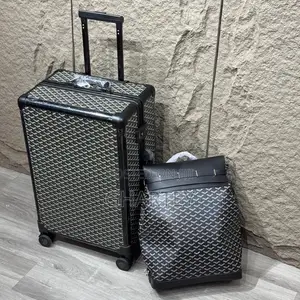 Luxury Goyard Monogram Luggage Set – Classic Suitcase Backpack