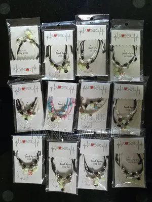 Bracelet (A Pair): Alloy, Leather