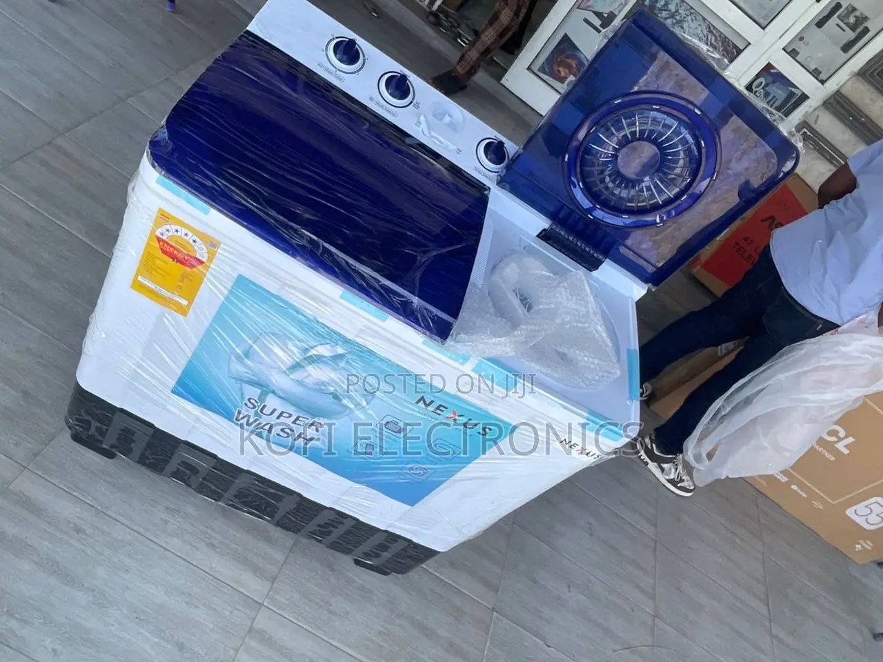 Nexus Twin Tub Washer With Transparent Lid 15kg