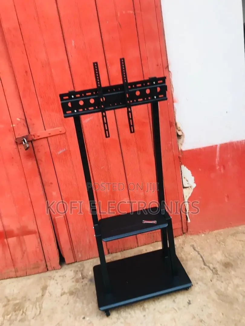Extra-Large Adjustable Tv Mount on Wheels 32-100”