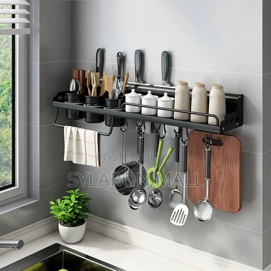 Wall-mounted Kitchen Organizer Rack (Multifunctional)