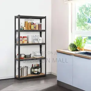 5-tier Adjustable Metal Storage Shelf – Heavy-duty Organizer Rack