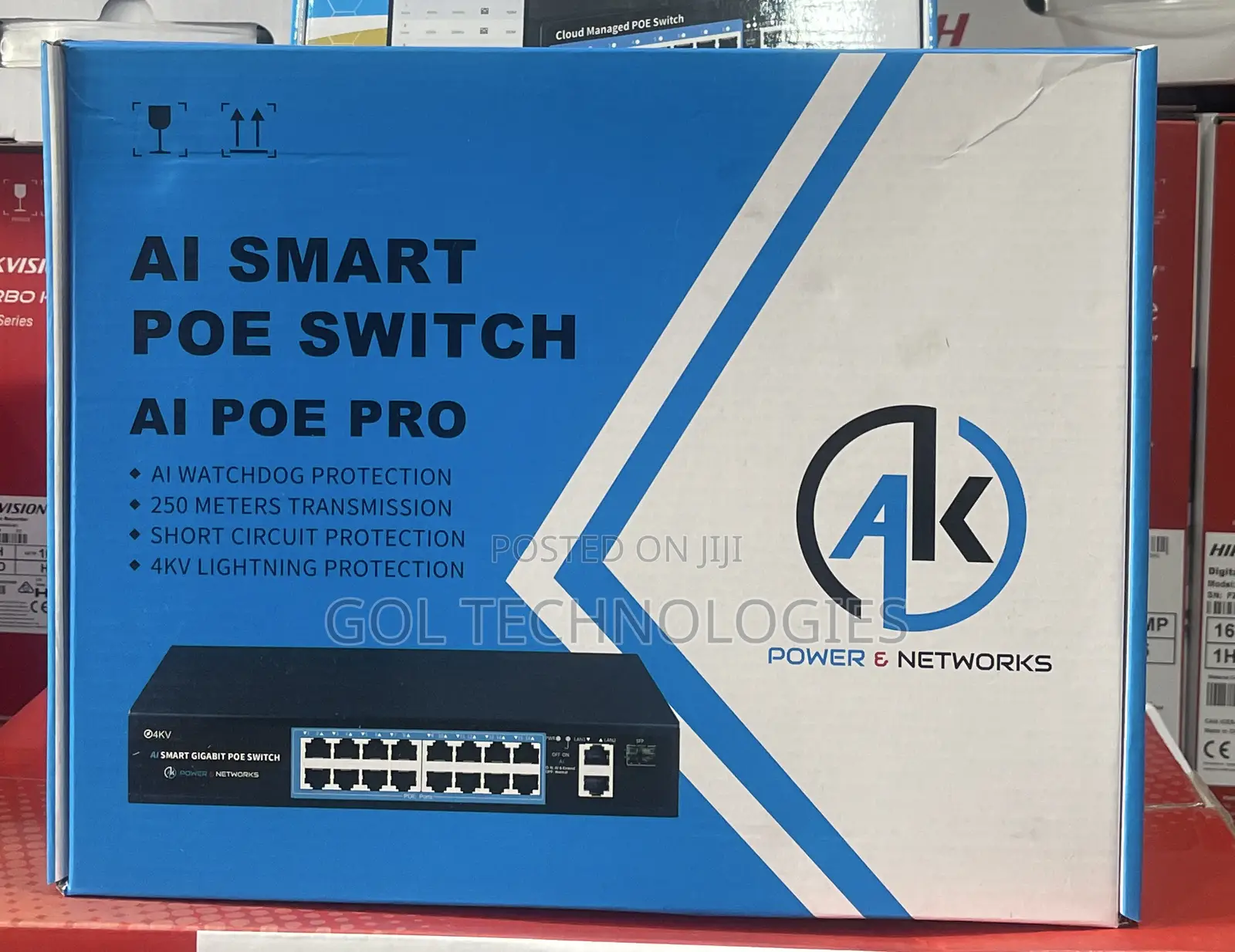 16 Port Poe Ai Smart Poe Switch Pro 250 Meters Transmission