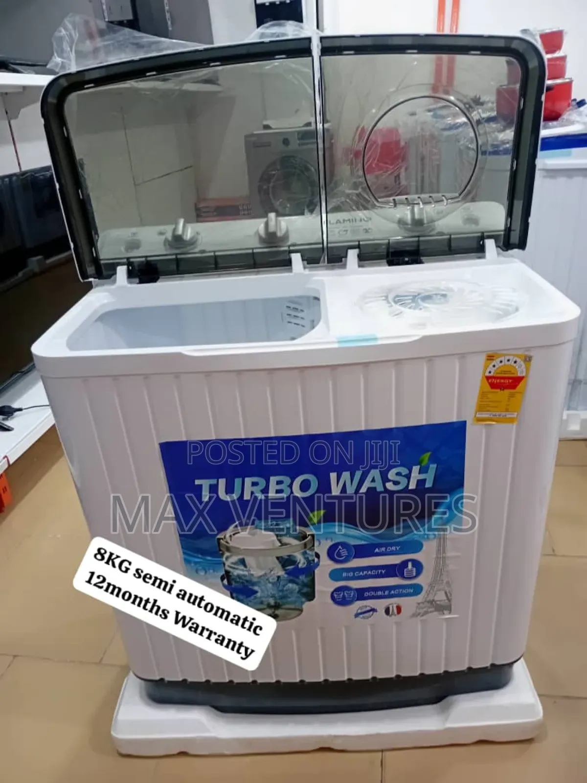 Premium 8kg Flamino Washing Machine 8kg 5star Energy Rating