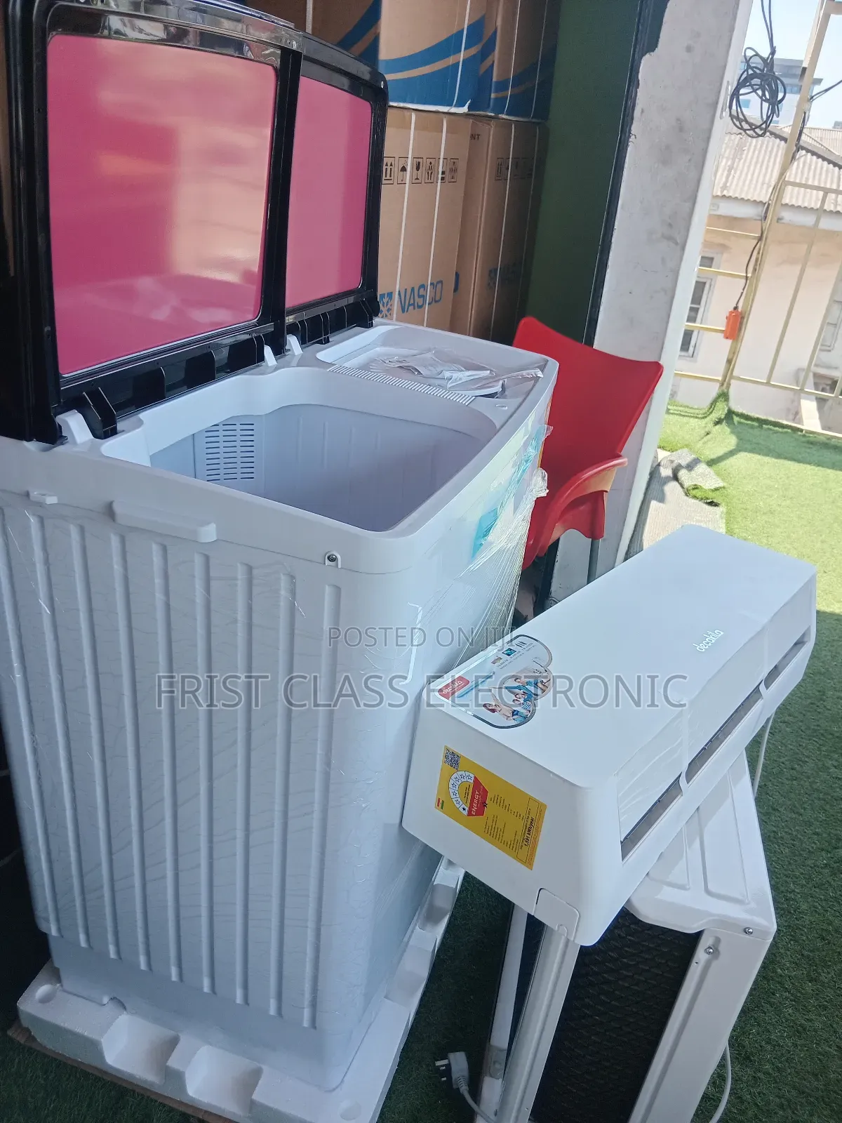 Family Decakila Washing Machine and Air Condition 1.5hp Split System