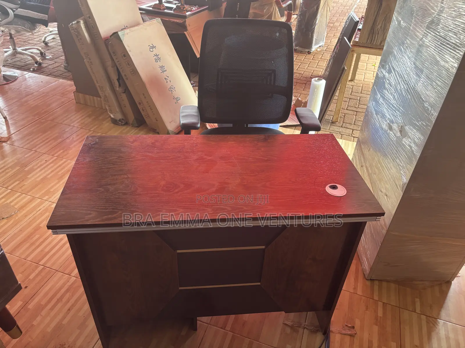 1m Office Table With Drawers And Uk Used Chair