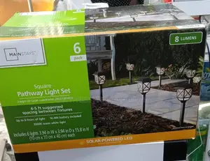 Mainstays Solar Powered Led Landscape Pathway Light With Glass Lens,