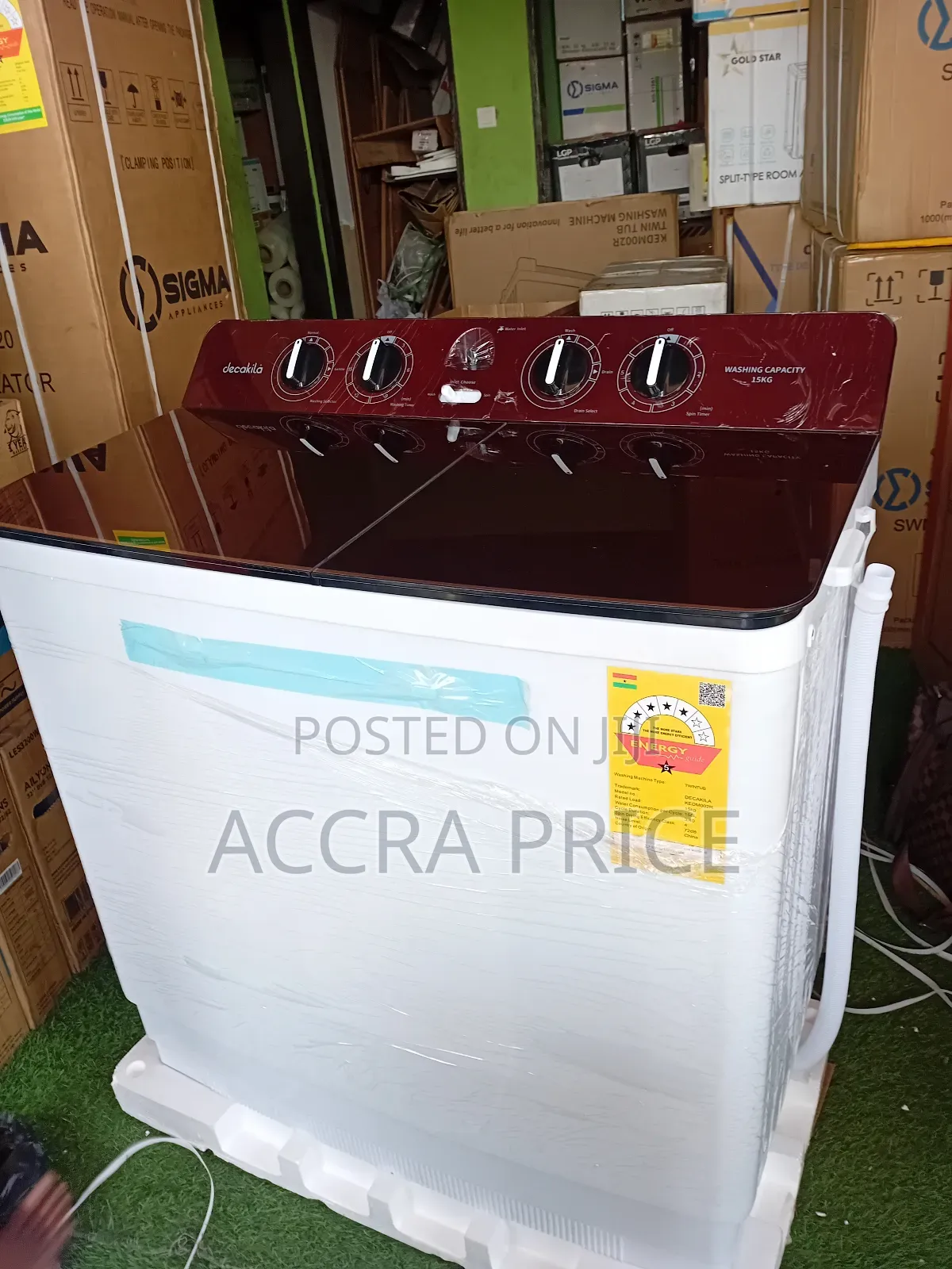 Spacious Load Wash With 15kg Decakila