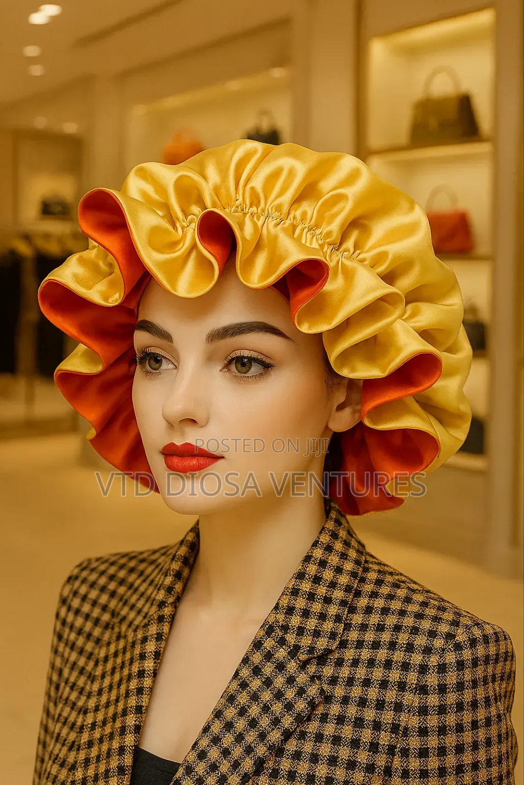 Silky Satin Hair Bonnet
