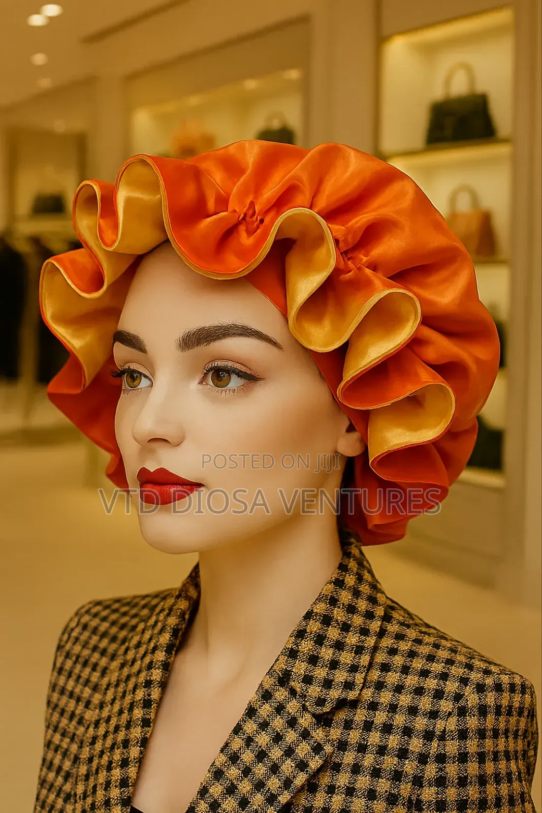 Silky Satin Hair Bonnet