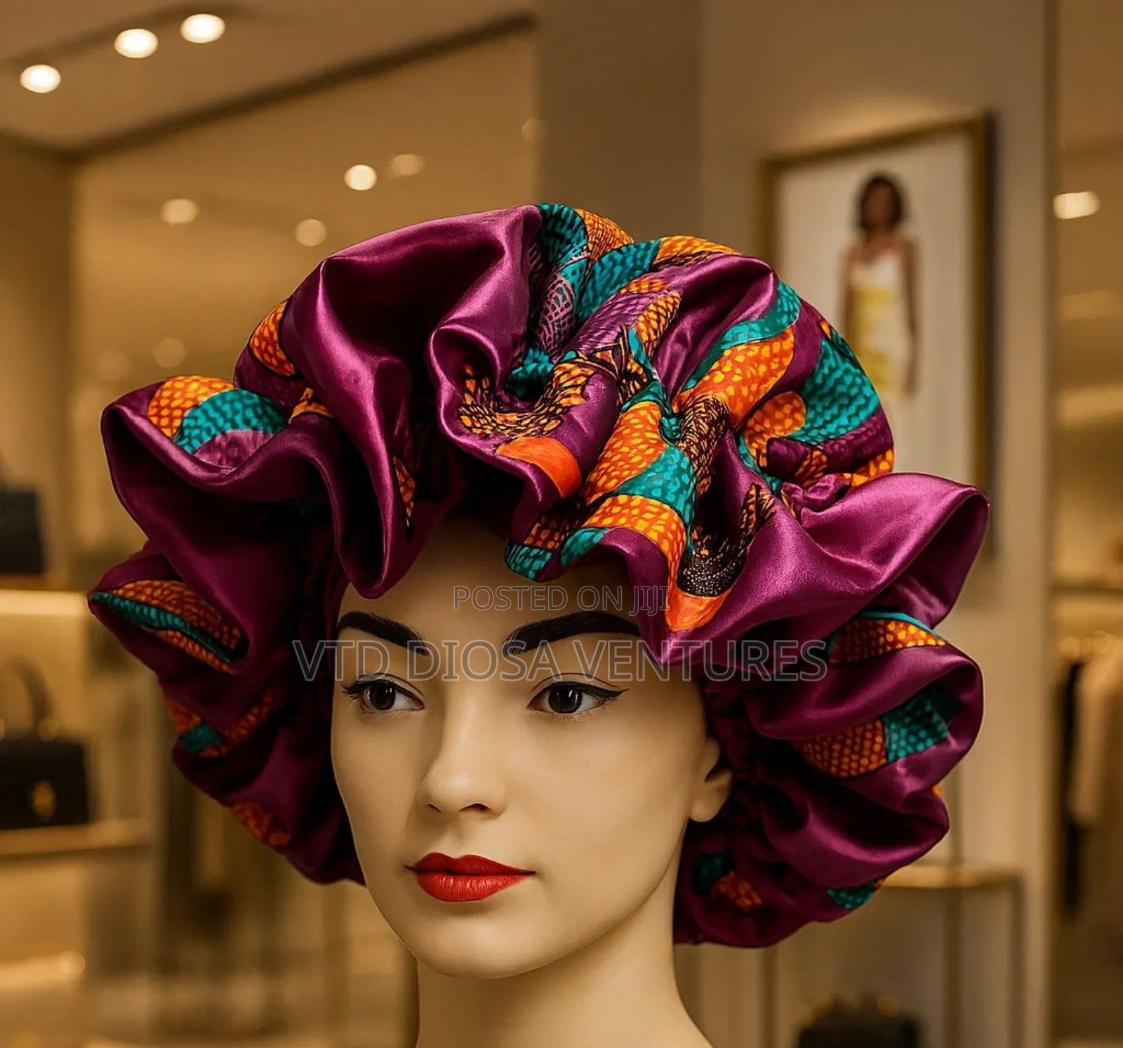 Silky Satin Hair Bonnet