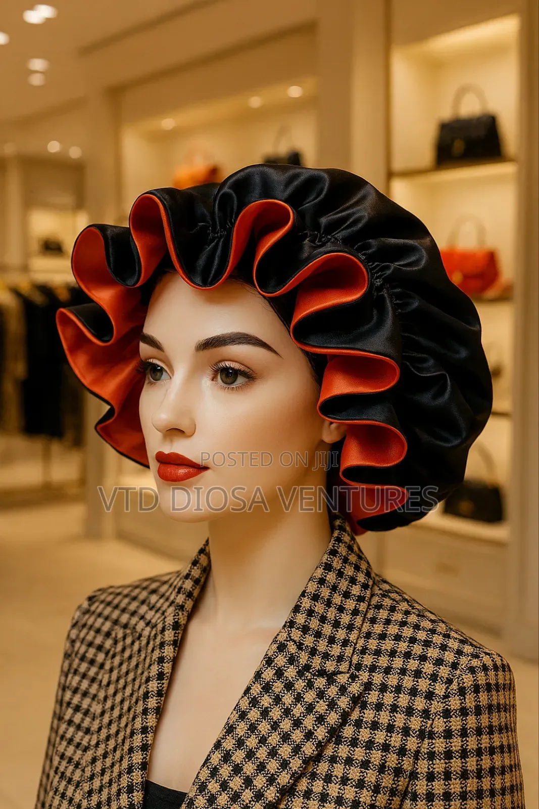 Silky Satin Hair Bonnet