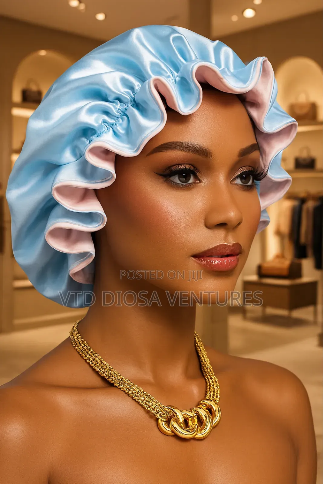 Silky Satin Hair Bonnet