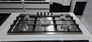 Stainless Steel 5 Burner All Gas Hob Inbuilt Strong Cast Iron