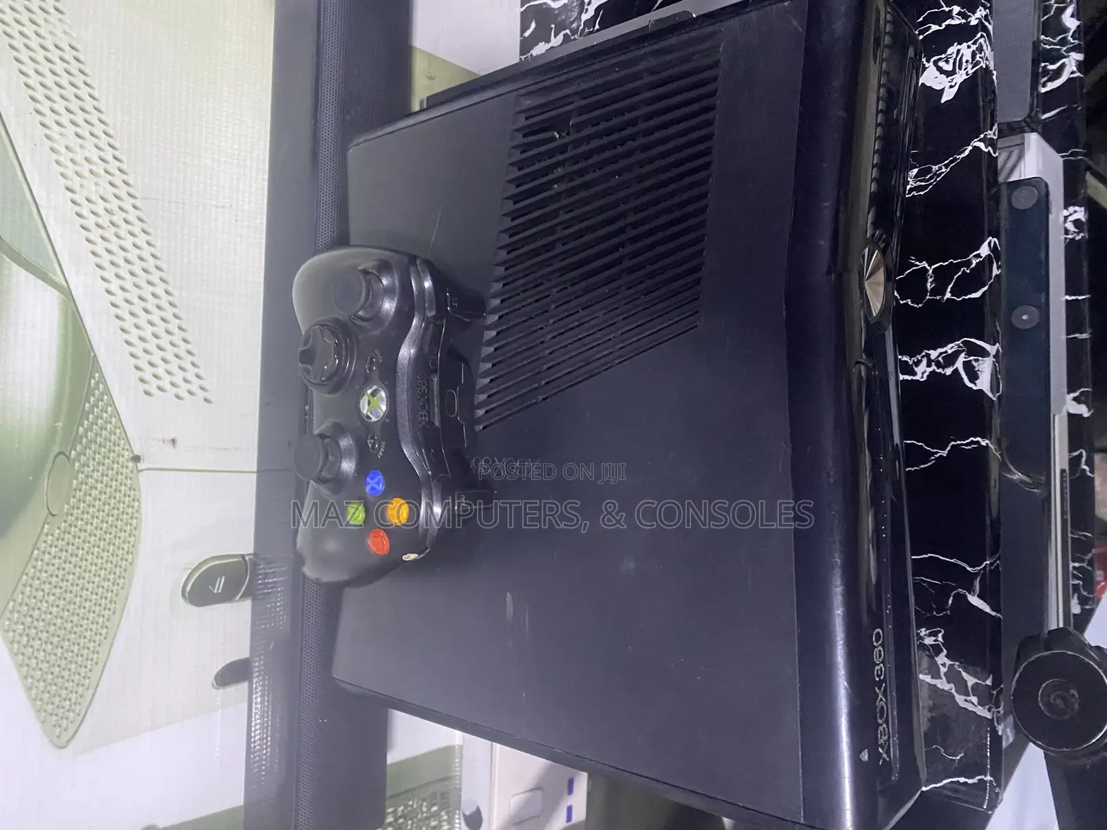 Xbox 360 With 5 Games and Wireless Controller